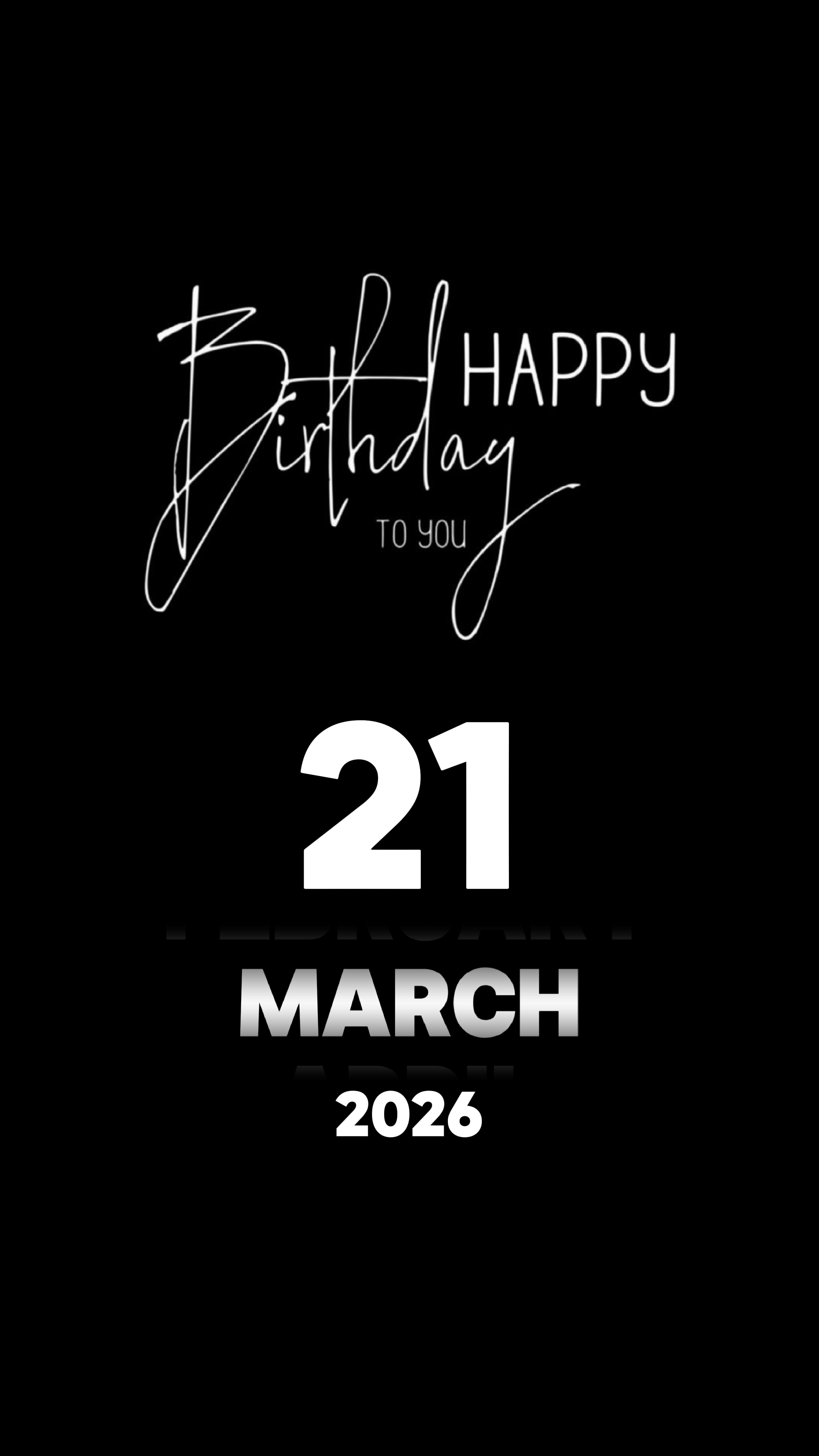 ANNIVERSAIRE LE 21 MARS 