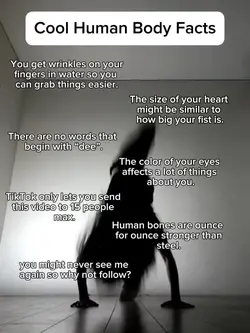 Cool human body fact