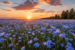 Flax in Bloom