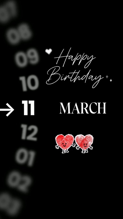 CUMPLEAÑOS 11 DE MARZO