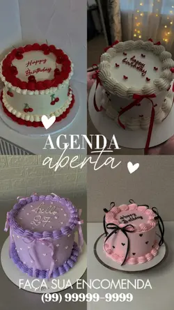 Agenda aberta bolo