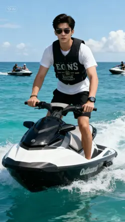 Foto naik jetski AI