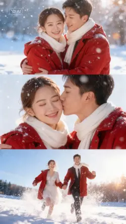 Ghép ảnh tuyết AI