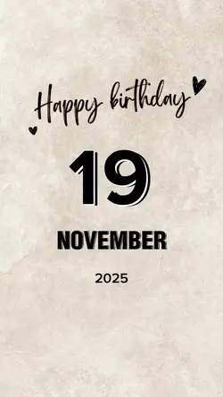 hbd 19 November 2025