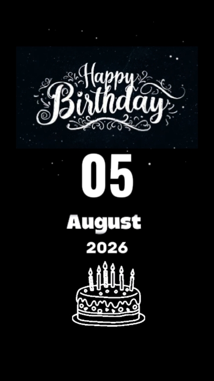 HBD MEU FILHO 05 DE AGOSTO