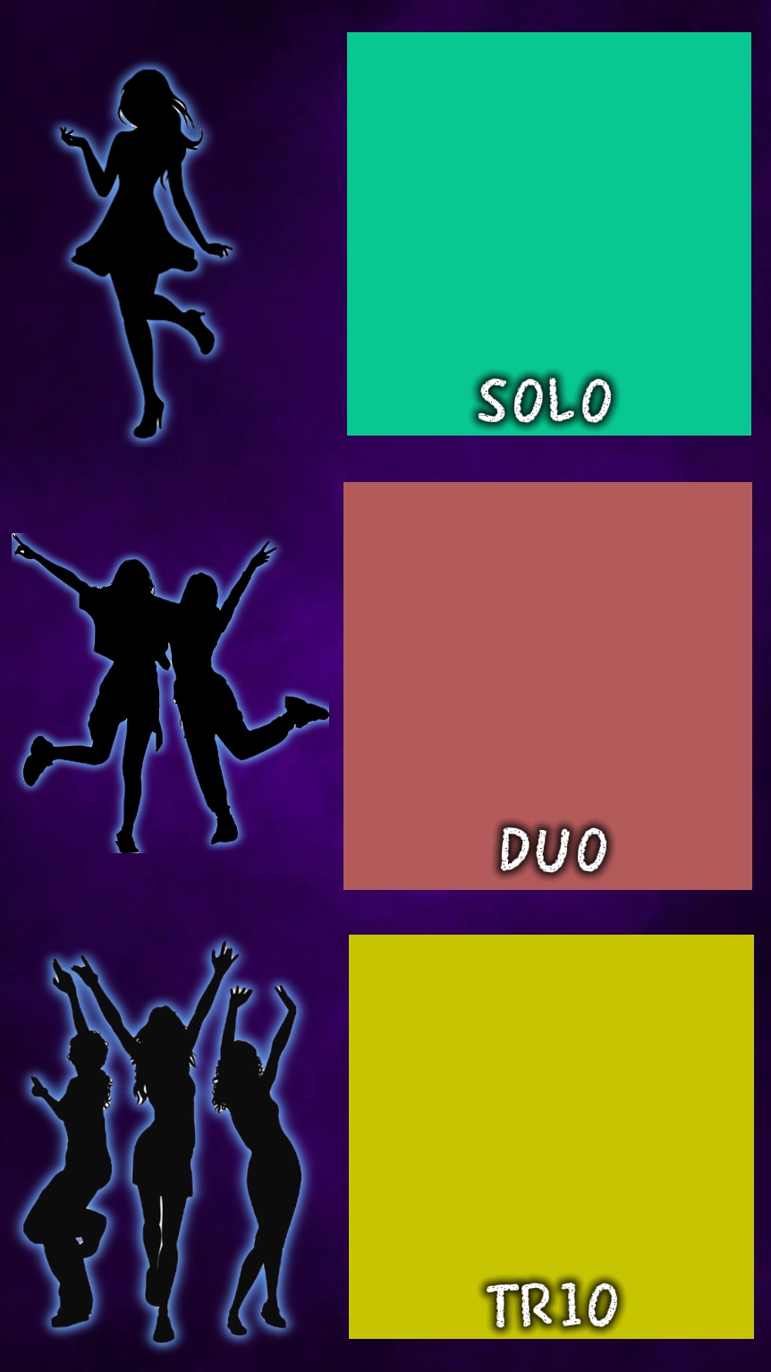 SOLO, DUO, TRIO
