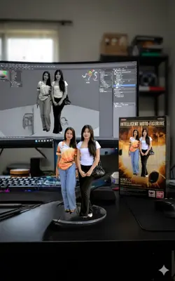 gimini fegurine tren