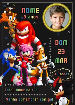 Convite Sonic
