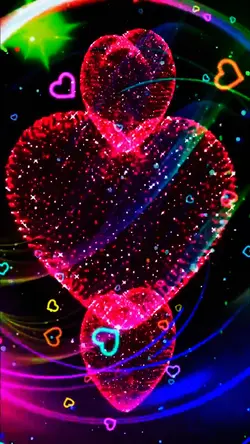 Heart-shaped particl