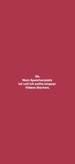 Speicherplatz voll
