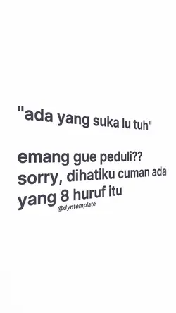 ada yang suka lu tuh