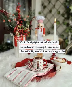 Yeni yıl kahve şablo