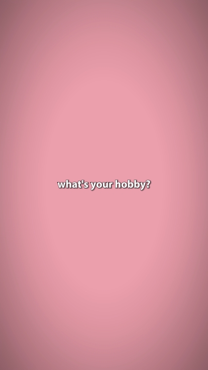 Qual é o seu hobby