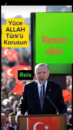 Yeşil ekran şablon