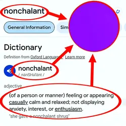 nonchalant 