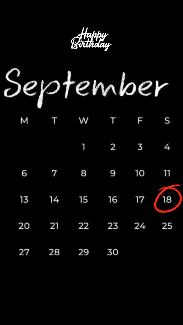 Hbd 18 September