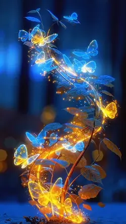 Glow stars&butterfly