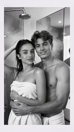 Shower photoshoot
