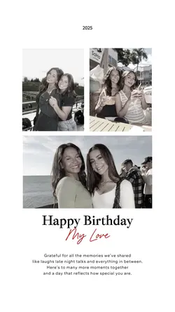 birthday collage