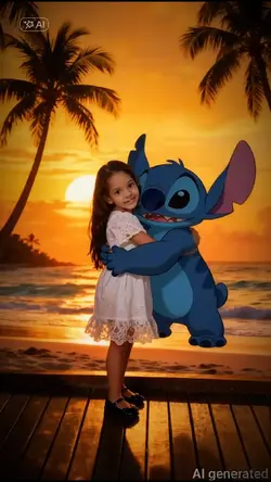 Abraçando Stitch