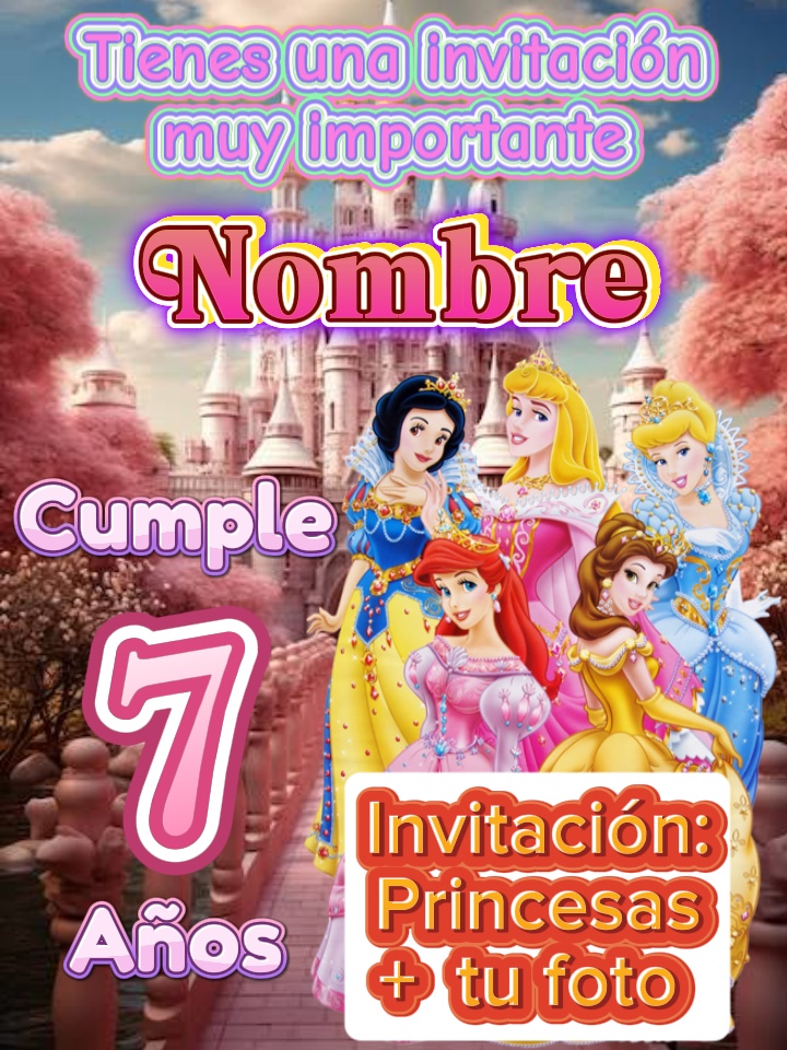 Princesas convite