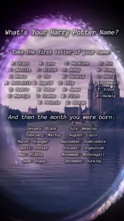 Harry Potter name