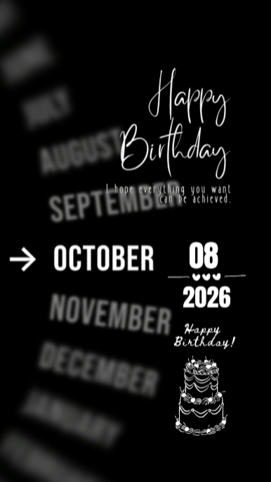 BIRTHDAY 8 OVTOBER