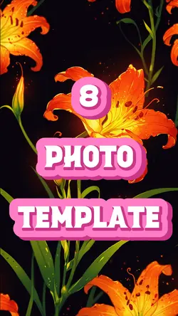 8 Photo Template 