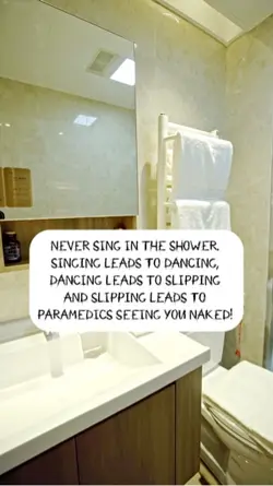 Singing in shower