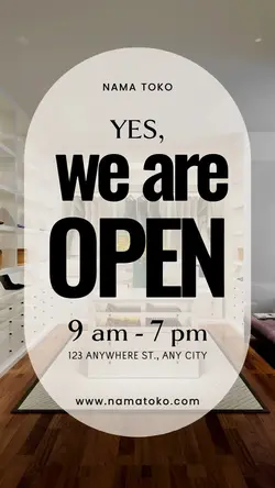 we are open