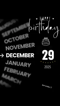 Hbd 29 december 2025