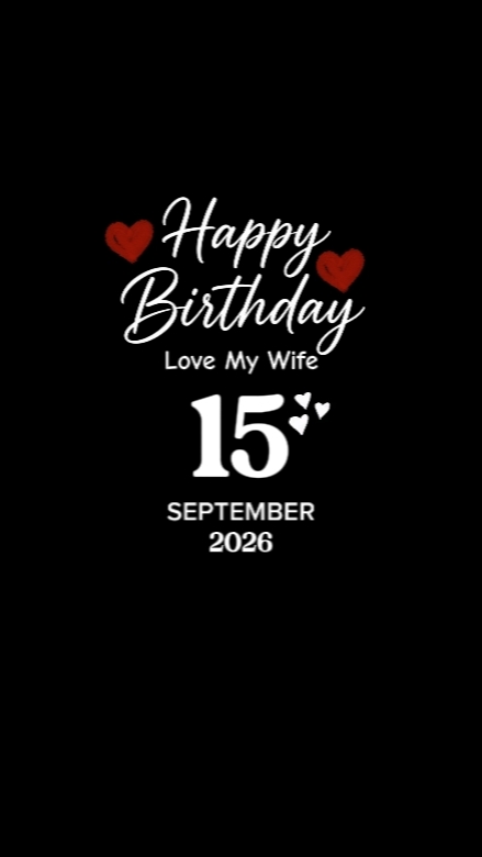 HBD ESPOSA 15 DE SEPTIEMBRE