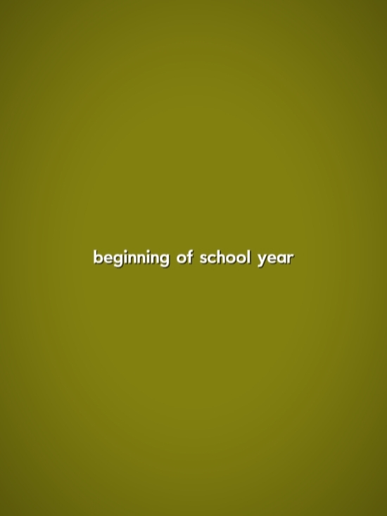 end of school year 