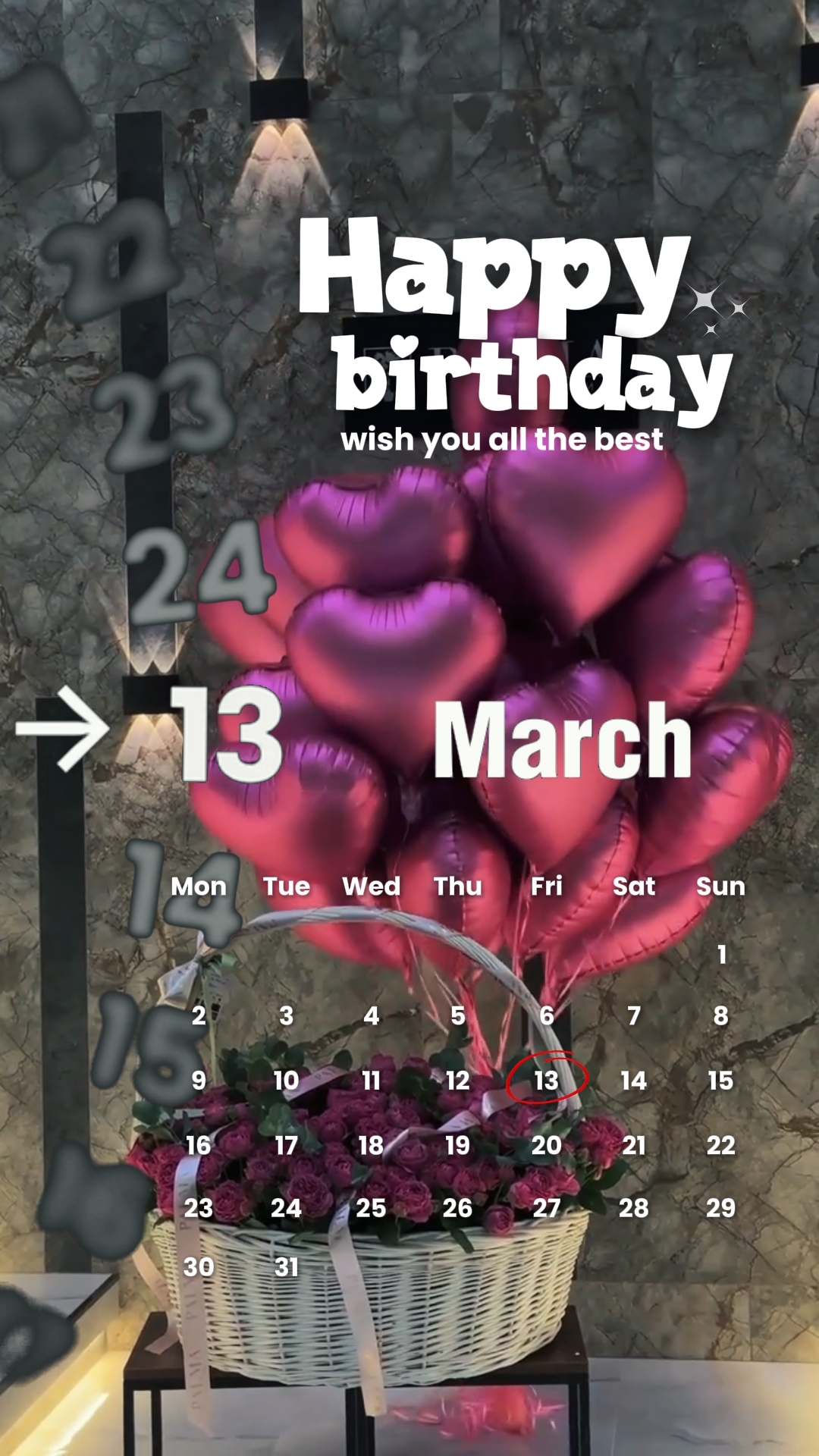HBD 13 MARCH 