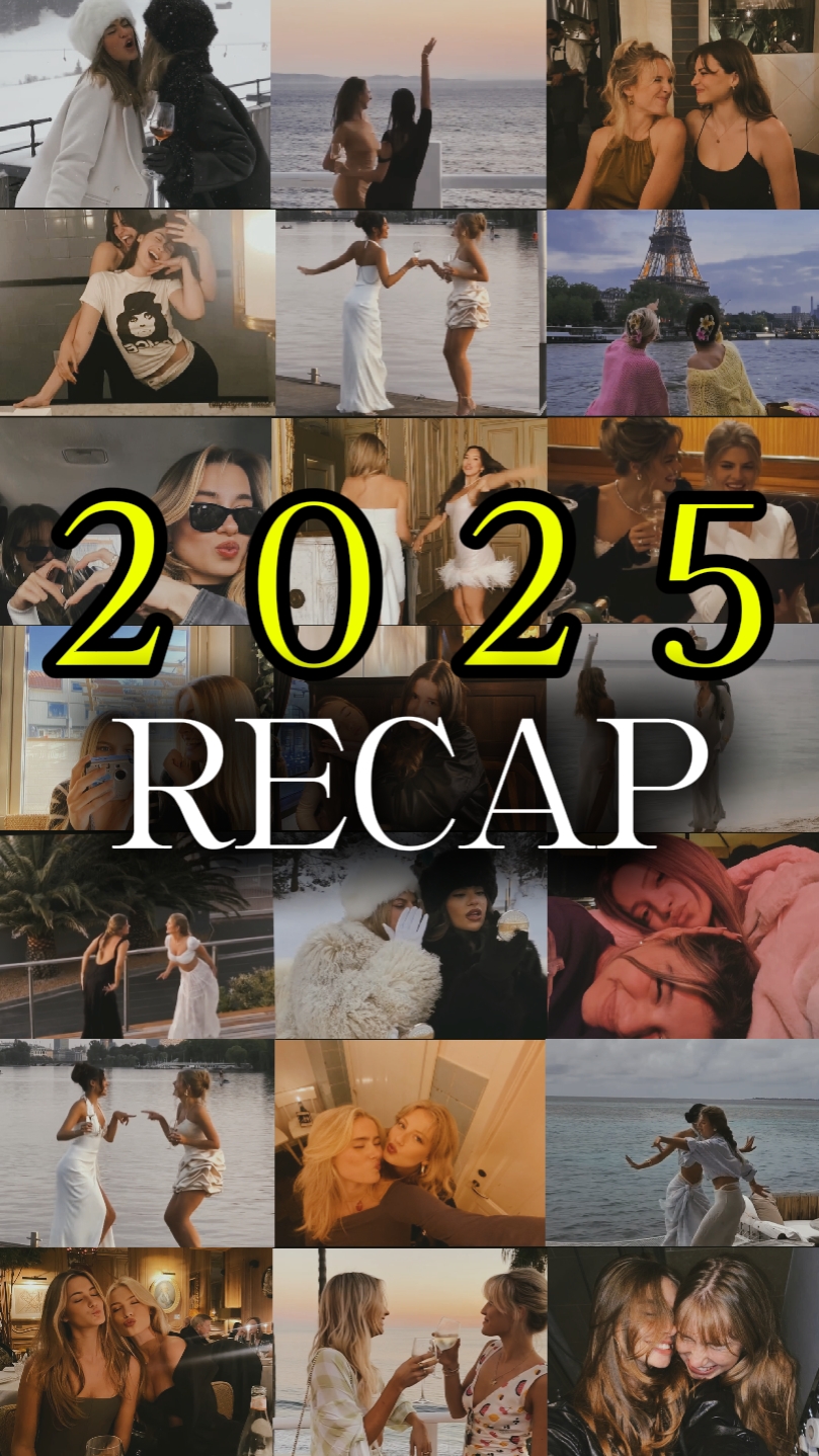 Colagem de recapitulação de 2025 