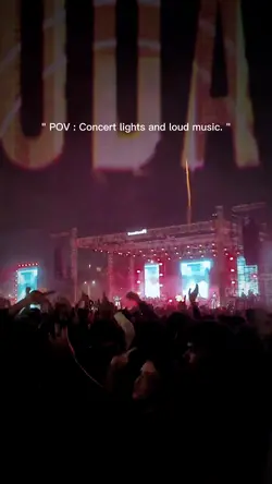 Pov: concert lights