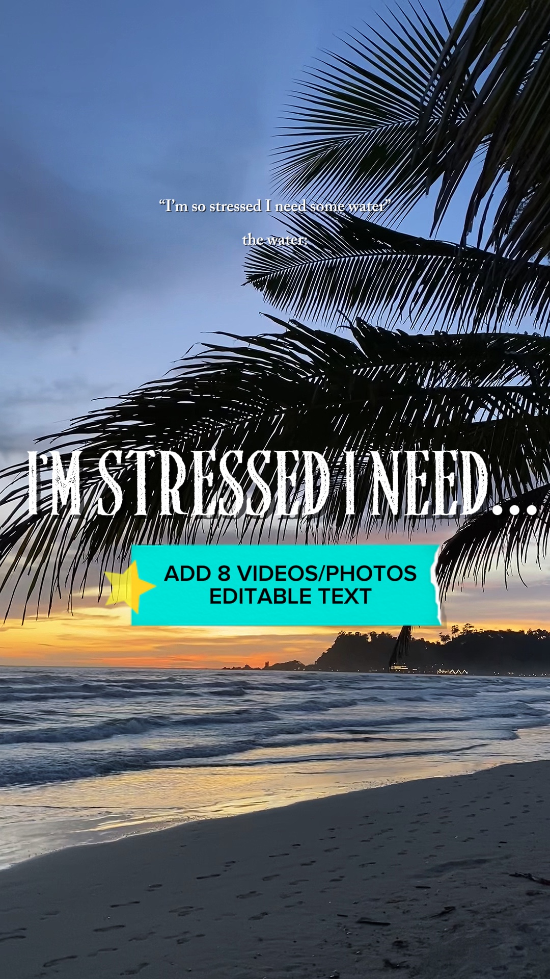I’m stressed I need~