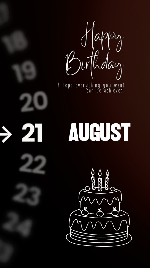 HBD 21 august