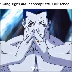 Gang signs vs School