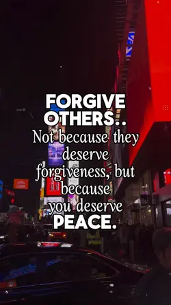 Forgive others... 