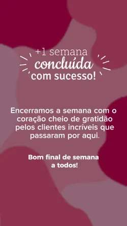 semana concluída  