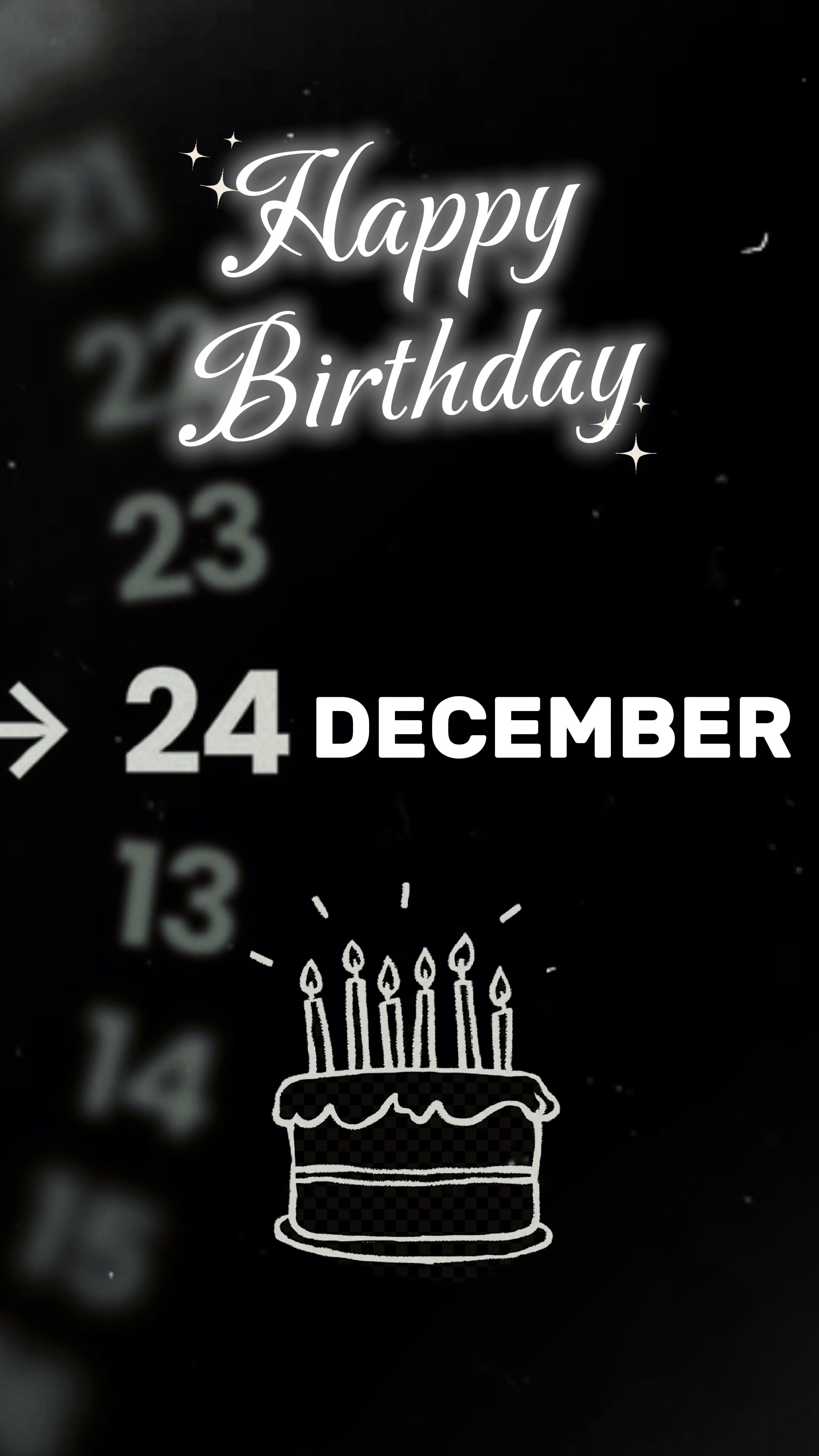Feliz cumpleaños 24 de diciembre