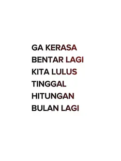 Ga Kerasa Bentar Lgi