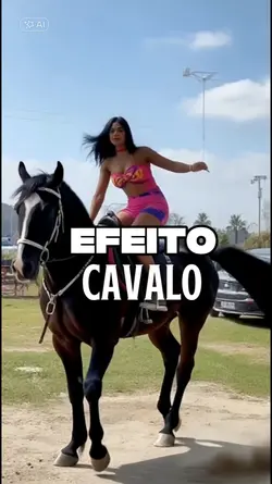 Monte num cavalo 