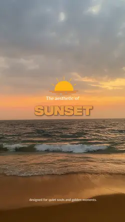 The aesthetic sunset