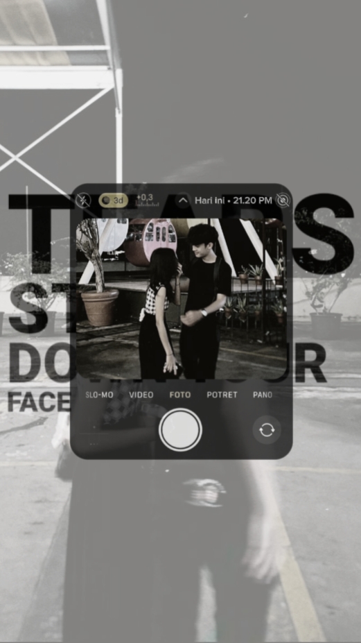 down your face 