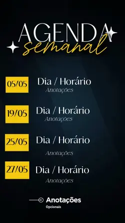 Agenda semanal 