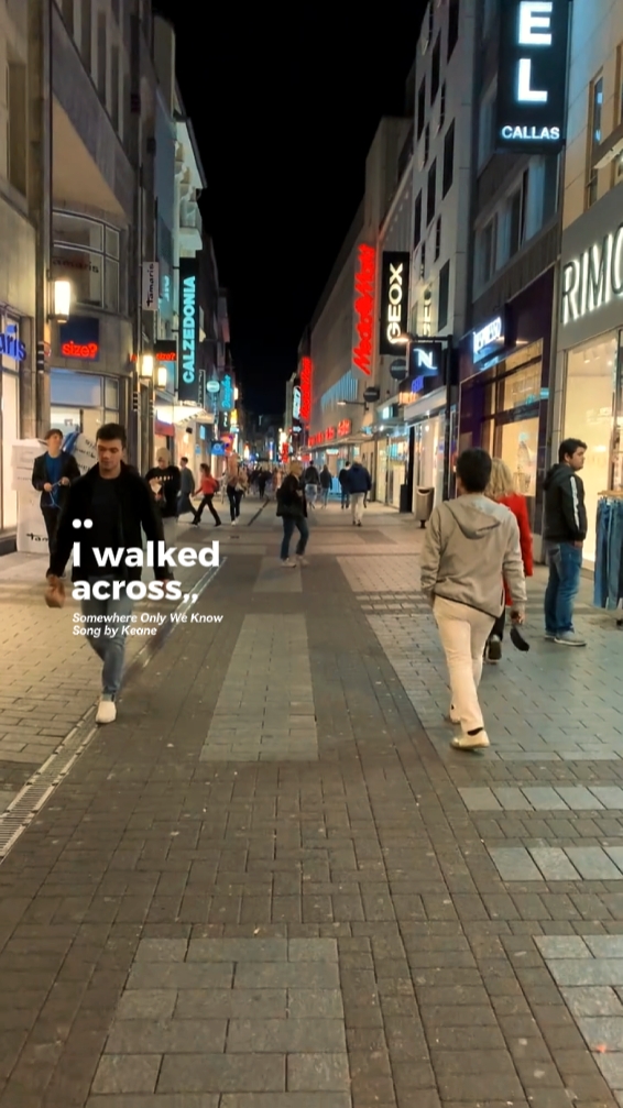 I walked across