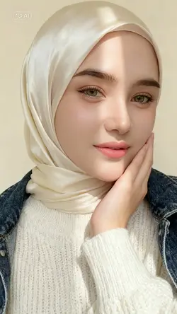 Ai beautiful hijab