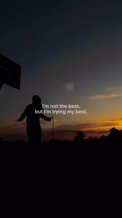 I'm trying my best